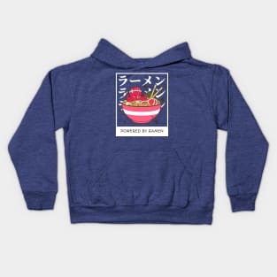 Powered by ramen Kids Hoodie